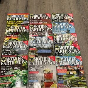 Mother Earth News Magazine Lot of 13 Homesteading Gardening Composting